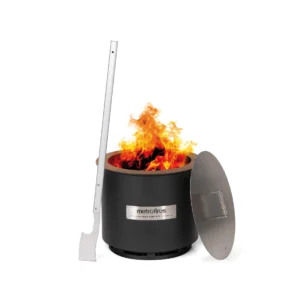 Metro 540 Fire Pit Corten Black (Incl Lid & Poker)