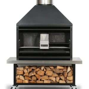 METRO OUTDOOR 1200 Braai - F/S Fire, Trolley & Flue (4 items)