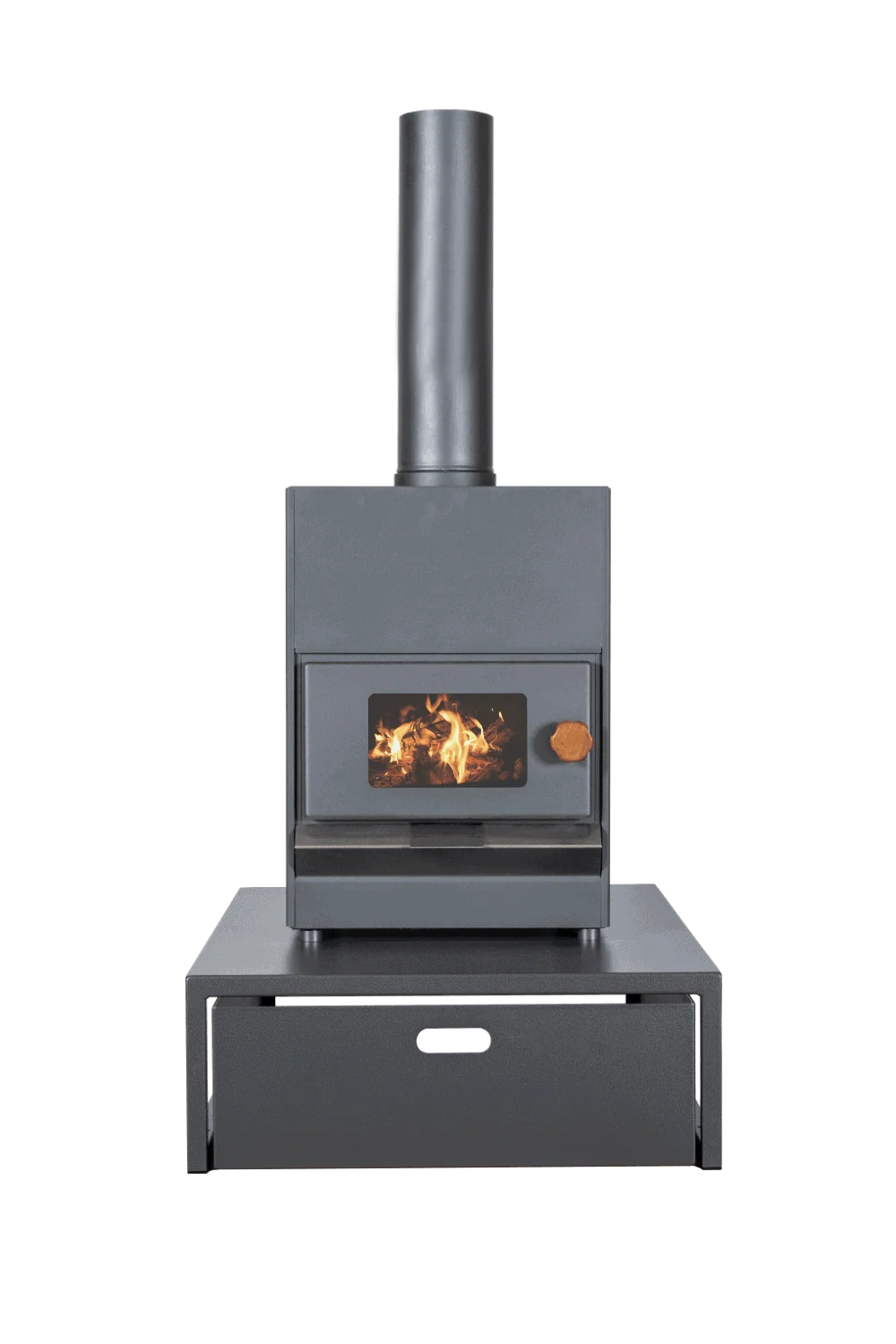 Pyro Classic Wood Fire Package Incl Fire, Wood Bin & Wall Protection*