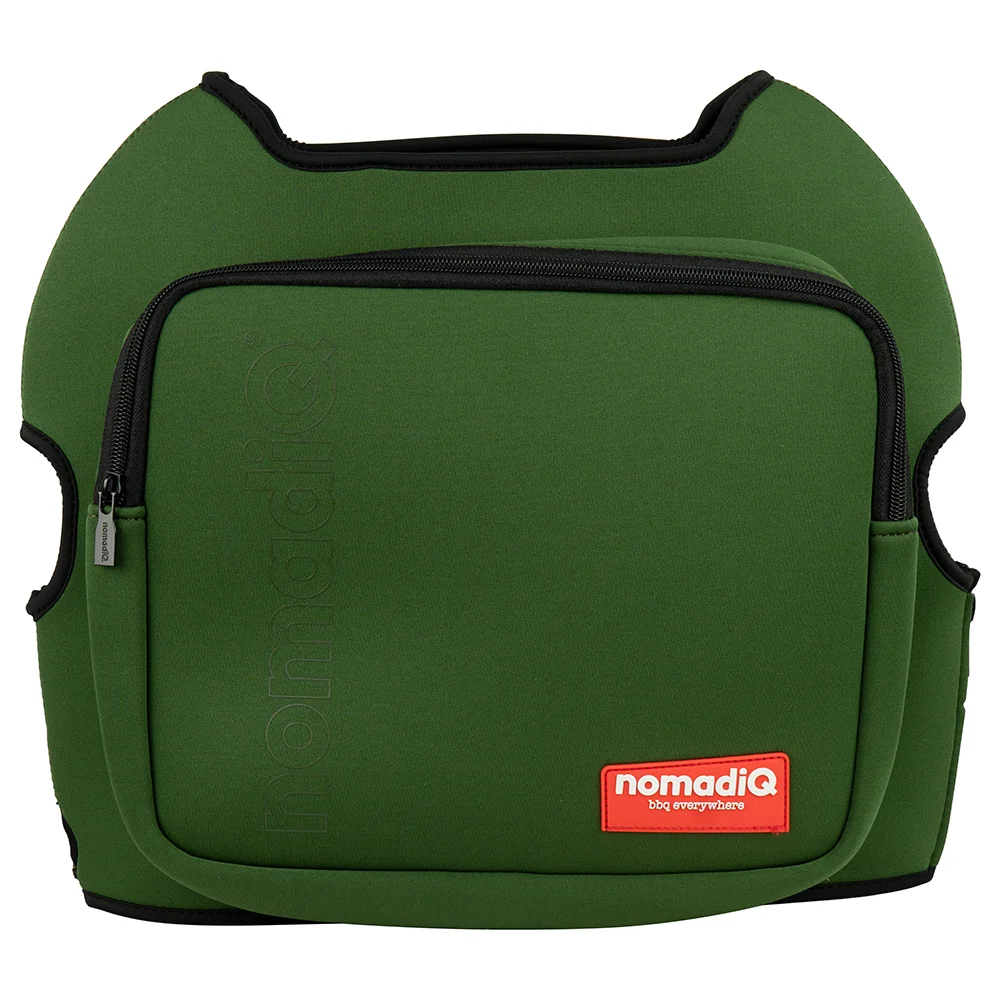 NomadiQ BBQ Protective Cover With Storage Pocket - Black - Image 4
