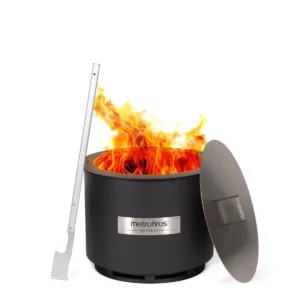 Metro 720 Fire Pit Corten Black (Incl Lid & Poker)