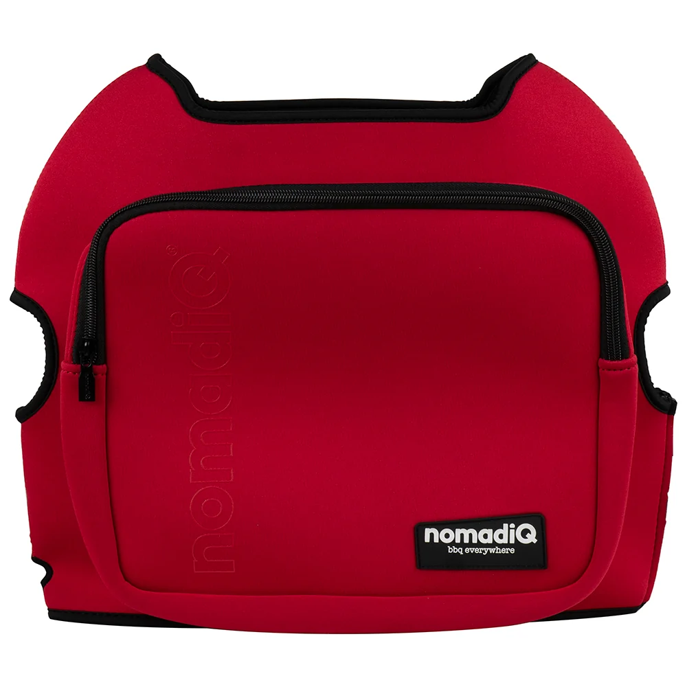 NomadiQ BBQ Protective Cover With Storage Pocket - Black - Image 3