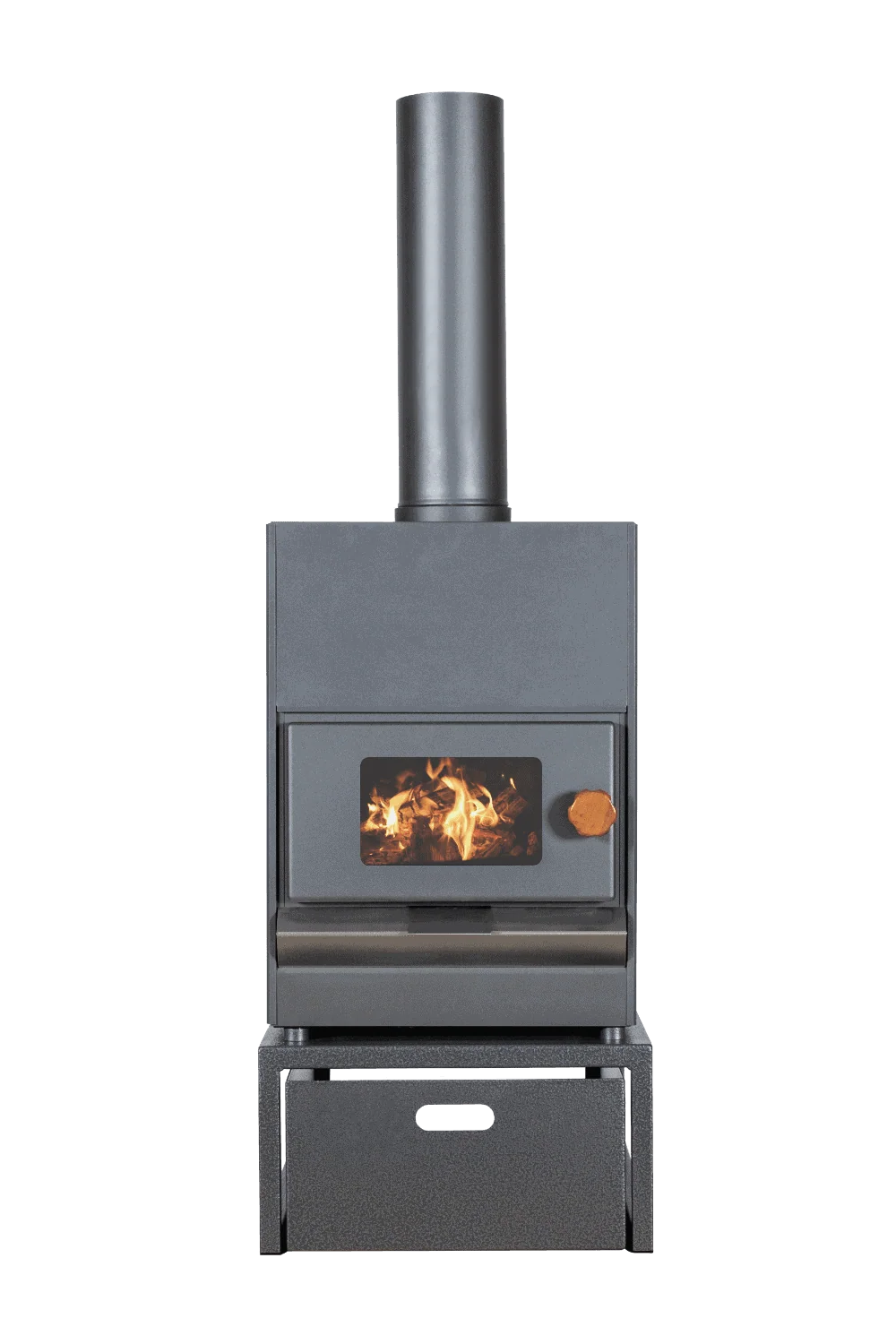 Pyro Classic Wood Fire Package Incl Fire, Wood Bin & Wall Protection* - Image 4