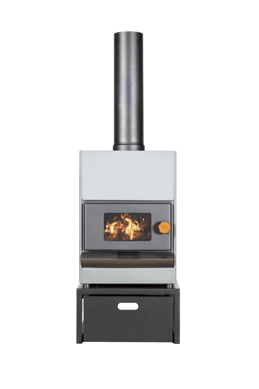PYRO Mini Wood Fire Package Incl Fire, Wood Bin & Wall Protection* - Image 4